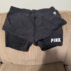 Victoria's Secret PINK Black Drawstring Shorts
